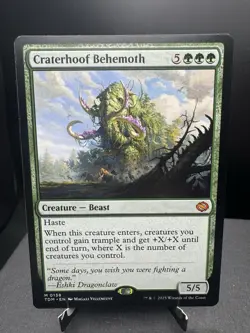 MTG Tarkir:Dragonstorm Craterhoof Behemoth Mythic Regular NM! - Image 1