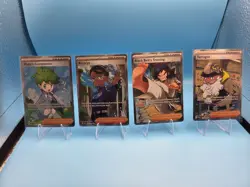 4 Card Lot of Pokemon Full Art Trainer Cards Near Mint - Image 1