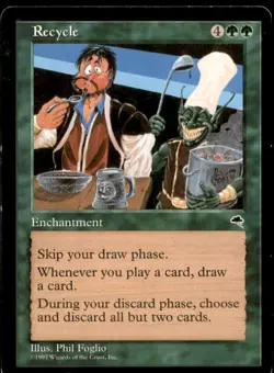 Recycle Tempest Light Play MTG Magic the Gathering - Image 1