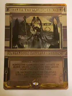 1x Bontu the Glorified FOIL Masterpiece Series: Amonkhet Invocations NM x1 - Image 1