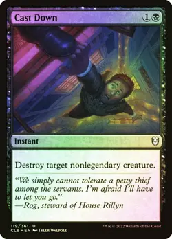 Magic The Gathering MTG CAST DOWN FOIL Battle for Baldur's Gate NM Near Mint - Image 1