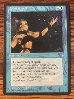 1X MTG Counterspell Ice Age LP/LP+ X1 BULK DISCOUNT - Image 1