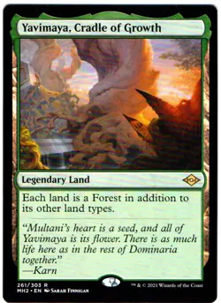 YAVIMAYA, CRADLE OF GROWTH 261 MAGIC: THE GATHERING MODERN HORIZONS 2 PROMOS - Image 1