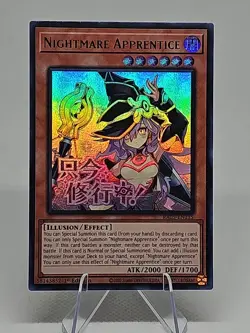 YuGiOh! - Nightmare Apprentice RA05-EN135 Ultra Rare 1st Edition - Image 1