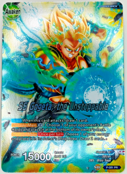 SS Gogeta the Unstoppable P-091 Promo Foil Dragon Ball Super Card Game | LP - Image 1