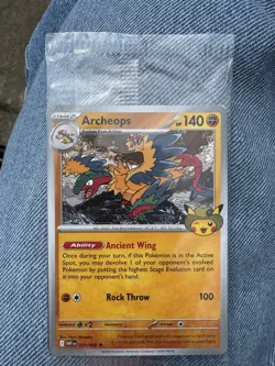 Pokemon Archeops Chicago Field Museum Fossil Exhibit Promo Card NEW SEALED 🚚✅ - Image 2