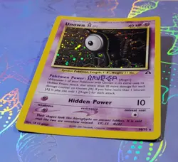 Unown [A] 14/75 Neo Discovery Rare Holo Pokemon Card NM - Image 3