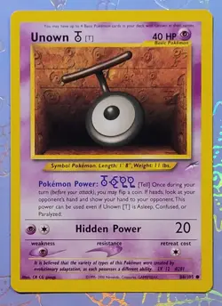 Unown [T] 88/105 Neo Destiny Pokemon Card NM - Image 1