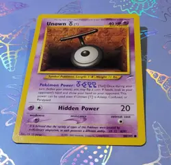 Unown [T] 88/105 Neo Destiny Pokemon Card NM - Image 3