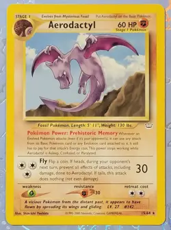 Aerodactyl 15/64 Neo Revelation Pokemon Card VLP - Image 1