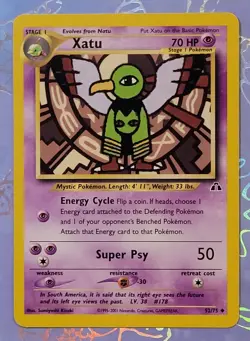 Xatu 52/75 Neo Discovery Pokemon Card VLP - Image 1