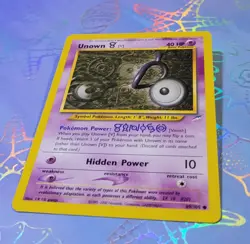 Unown V 89/105 Neo Destiny Pokemon Card NM+ - Image 3