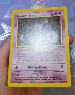 Unown V 89/105 Neo Destiny Pokemon Card NM+ - Image 4
