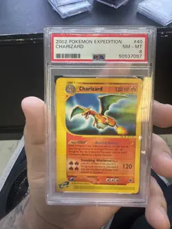 Pokemon Charizard Expedition Non-Holo Rare 39/166 PSA 8 NM-MT Card RARE TCG - Image 1