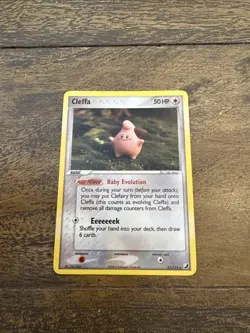 Pokemon Cleffa 21/115 EX Unseen Forces Common Basic 2005 Yuka Morii Card - Image 1