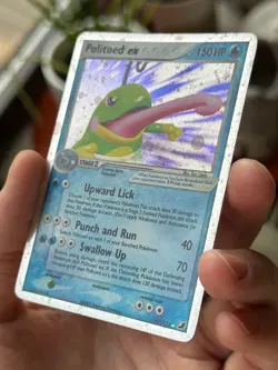POLITOED EX 107/115 EX Unseen Forces HOLO rare Pokemon TCG card NM - Image 4