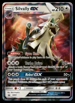 Pokemon Cards Silvally GX SM91 Sun & Moon Promo NM *1 - Image 1