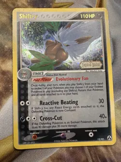 Shiftry 12/92 EX Legend Maker Set Pokemon Card Arita Art Reverse Holo Rare - Mp - Image 1