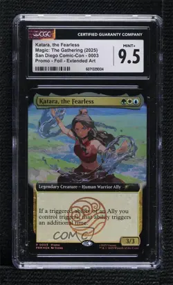 Katara the Fearless (Extended Art) Magic: 2025 SDCC Promo CGC 9.5 Mint+ - Image 1