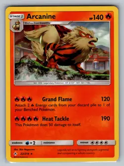 Arcanine SM - Unbroken Bonds #22/214 Holo Rare Pokemon Card - Image 1