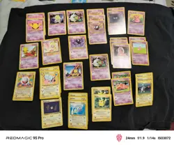 Vintage Pokemon Psyhic And Electric Lot 30 Cards Commons - Image 1