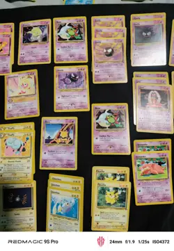 Vintage Pokemon Psyhic And Electric Lot 30 Cards Commons - Image 3