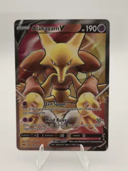 Pokemon Alakazam v Full Art TCG Card Vivid Voltage 172/185 NM Condition - Image 1