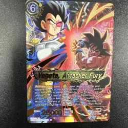 Dragon Ball Super Card – Vegeta, Attacker Fury (Concept Rare) Fearsome Rivals NM - Image 1