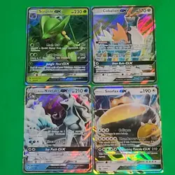 Pokemon Full Art GX'S Lot Of 4 Cards Snorlax, Alolan Ninetales, Sceptile + NM-M - Image 2