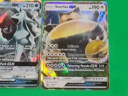 Pokemon Full Art GX'S Lot Of 4 Cards Snorlax, Alolan Ninetales, Sceptile + NM-M - Image 5