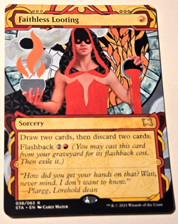 1x Faithless Looting Strixhaven Mystical Archive Non-Foil NM/M MTG *BONUS* - Image 1