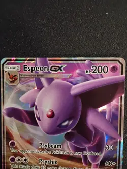 Pokemon TCG Espeon GX Card 61/149 Sun & Moon Base Set - Image 2