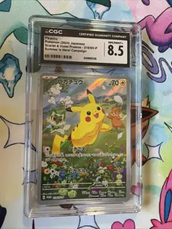 Pikachu - 218/SV-P 218/SV-P Sv-P Promotional Cards Holo Japanese Grade 8.5 Card - Image 1