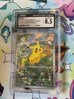 Pikachu - 218/SV-P 218/SV-P Sv-P Promotional Cards Holo Japanese Grade 8.5 Card - Image 2