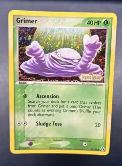 Grimer 54/92 Legend Maker Reverse Holo Common Pokemon Card Stamped NM - Image 1