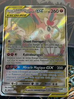 Gardevoir & Sylveon GX 205/214 Full Art Tag Team — French Pokemon Card LP - Image 1