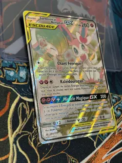 Gardevoir & Sylveon GX 205/214 Full Art Tag Team — French Pokemon Card LP - Image 2