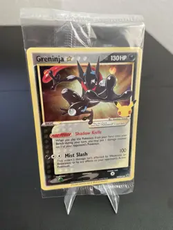 Greninja Gold Star SWSH144 Sword and Shield Promo Pokemon Card NM/M SEALED - Image 3