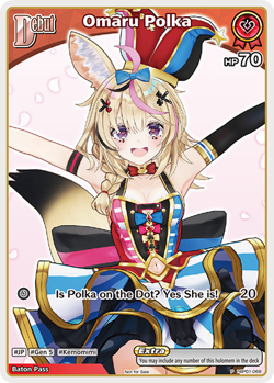 Omaru Polka P hololive OFFICIAL CARD GAME hBP01-068 Blooming Radiance ENGLISH - Image 1