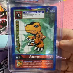 Bandai Digimon Card Game Agumon EX1-001 Alt Art Foil English 2000 DP - Image 1