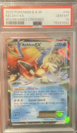 Pokemon Card KeldecEX 49/149 BoundariesCrossed PSA 10 GEMMINT - Image 1