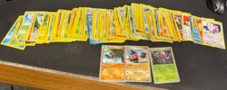 Pokemon card lot 197 random non holo/ 3 stamped cards - Image 2