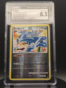 CGC 8.5 MINT Dialga 2009 Platinum 5/127 Reverse Holo Pokemon Card - Image 3