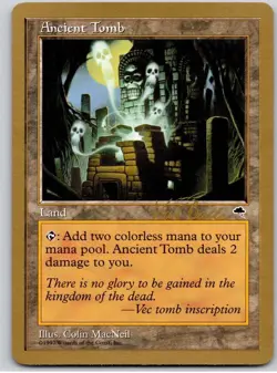 Ancient Tomb - Gold Bordered - World Championship Decks - Magic the Gathering - Image 1