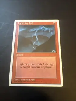 Lightning Bolt MTG Core Set 4th Edition Regular - Image 3
