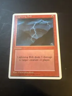 Lightning Bolt MTG Core Set 4th Edition Regular - Image 5