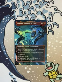 Mjolnir, Hammer Of Thor Borderless Foil 339 Magic Mtg Marvel - Image 1