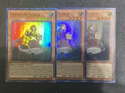 3x YuGiOh! - Exosister Stella GRCR-EN014 Super Rare 1st Edition Near Mint - Image 1