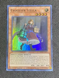 3x YuGiOh! - Exosister Stella GRCR-EN014 Super Rare 1st Edition Near Mint - Image 2