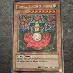 Yu-Gi-Oh! Tytannial, Princess of Camellias Secret Rare CSOC-EN029 1st EN - Image 1
